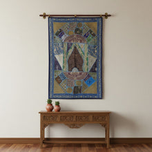  Blue Vintage Indian Tapestry – Embroidered Wall Decor & Boho Wall Hanging