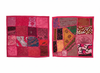 Handmade Boho Patchwork Cushion Covers – Vintage Pink Throw Pillows for Living Room 