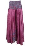 Cranberry Pink Boho Skirt Pants – Handmade Flowy Divided Maxi Skirt for Beach SM