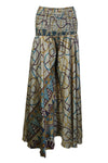 Women’s Bohemian Dark Gray Wide-Leg Pants – Flowy Divided Skirt for Effortless Boho Style SM