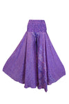 Bohemian Purple Wide-Leg Palazzo Pants – Free-Spirited & Flowy Elegance SM