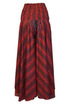 Bohemian Bright Red Palazzo Pants – Artisanal, Flowy & Effortlessly Chic SM