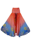 Bohemian Blue & Red Palazzo Pants – Artisanal, Flowy & Effortlessly Elegant SM