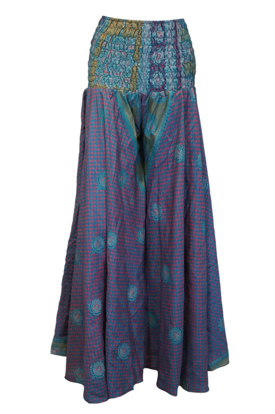 Bohemian Dark Purple Wide-Leg Palazzo Pants – Graceful, Airy & Timelessly Chic SM