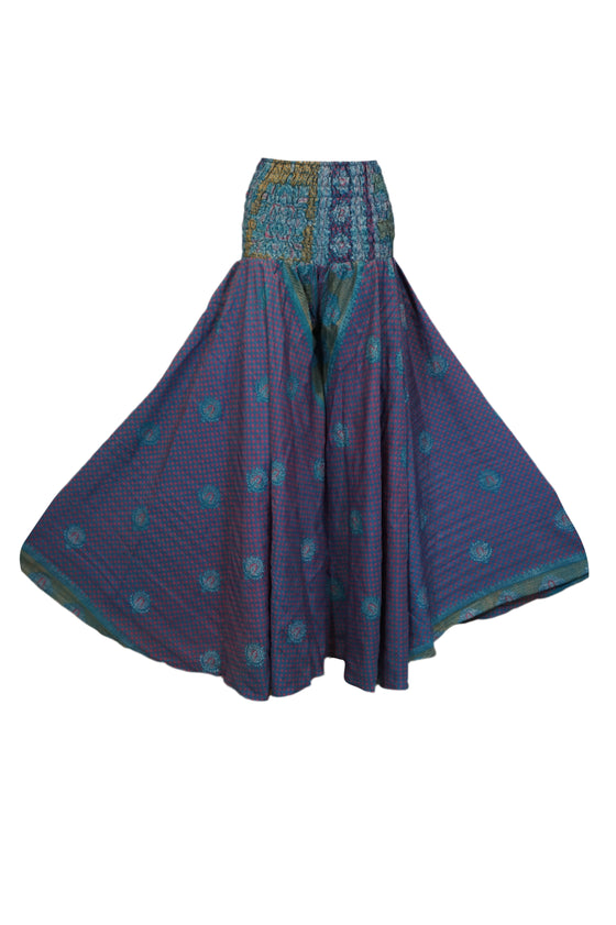 Bohemian Dark Purple Wide-Leg Palazzo Pants – Graceful, Airy & Timelessly Chic SM