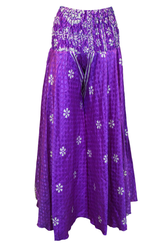 Handcrafted Bohemian Purple Heart Palazzo Pants – Breezy, Chic & Effortlessly Stylish SM