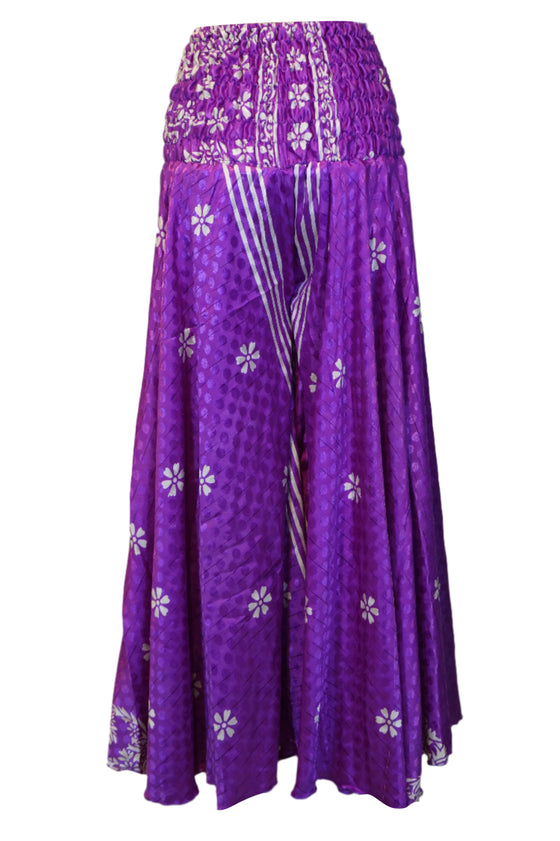 Handcrafted Bohemian Purple Heart Palazzo Pants – Breezy, Chic & Effortlessly Stylish SM