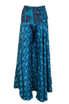 Women Bohemian Sea Blue Boho Palazzo Pants  Handmade, Breezy & Effortlessly Chic SM