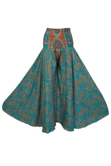  Ocean Blue Floral  Boho Palazzo Pants – Flowing, Elegant & Effortlessly Chic SM