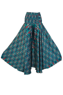  Blue Floral Boho Palazzo Pants – Graceful, Airy & Effortlessly Stylish SM