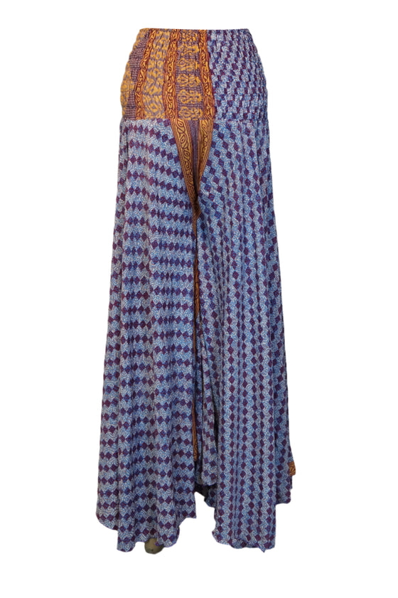 Bohemian Deep Purple Wide-Leg Palazzo Pants – Elegant, Breezy & Effortlessly Chic SM
