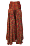 Bohemian Rose Red Palazzo Pants – Artisanal, Flowy & Effortlessly Chic SM