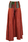 Handmade Boho Rose Red Palazzo Pants – Breezy, Elegant, and Effortlessly Chic SM
