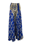 Handmade Bohemian Navy Blue Palazzo Pants  Breezy, Stylish, and Effortlessly Chic SM