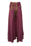 Handmade Boho Dark Pink Floral Palazzo Pants – Effortlessly Breezy & Elegant SM