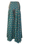 Graceful Blue Floral Boho Palazzo Pants – Effortlessly Airy & Stylish SM