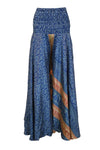 Handmade Navy Blue Boho Palazzo Pants – Wide-Leg, Elegant, and Flowy SM