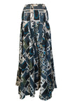 Ethereal Spruce Blue Boho Palazzo Pants – Flowy, Wide-Leg, and Handmade Elegance SM