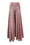 Handmade Blush Pink Boho Floral Palazzo Pants – Graceful, Airy & Chic SM