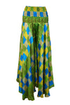 Boho Women Light Green Bohemian Palazzo Pants – Hippie-Inspired Resort Wear SM