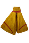 Golden Glow Boho Wide-Leg Pants – Handmade with Flowy Split Palazzo Magic SM