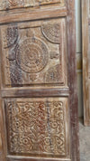 Hand Carved Wooden Doors Floral Rustic Modern Barn Doors 96x36