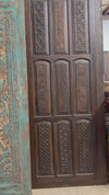 Vintage Carved Lotus Mandala Door Brass Studs Office Library Barndoor 100