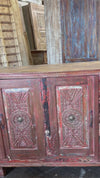 Antique Carved Sideboard Living Room TV Console Buffet Credenza 69x36