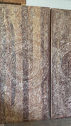 Vintage Lotus Mandala Carved Door Solid Reclaimed Wood Sliding Barn Door 80