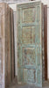 Vintage Carved Door Blue Floral Interior Single Sliding Door 96x29.5