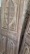 Antique Carved Wood Entry Doors Exterior Interior Double Doors 80x30