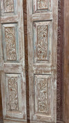 Antique Barn Door Hand Carved Sliding Doors Floral Statement Door 80x28