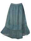 Womens Western Midi Skirt,