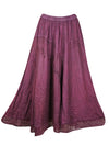 Vintage Purple Long Skirt,