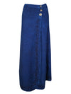 Deep Blue Wrap skirt,