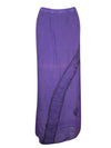 Purple Renaissance Long Embroidered Skirt, Western Long Skirts, Ren Faire Skirt S/M/L