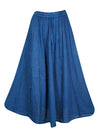 Blue Long Skirt, Soft and Flowy Long Boho Skirts, Ren Faire Clothing S/M/L