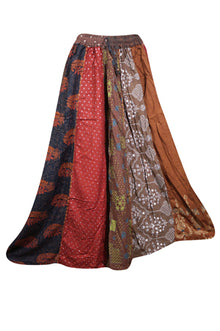  Womens Patchwork Dori Maxi Skirt,