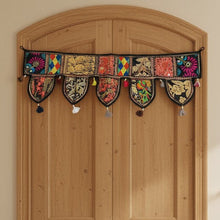  Indian Wall Hanging Door Toran – Colorful Bohemian Window Valance & Home Decor Accent