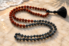 
Smoky Obsidian Meditation Mala | Protection & Power Gemstone Bead Necklace
