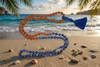 Handmade Lapis Lazuli & Rudraksha Mala | Authentic 108 Bead Healing Meditation Necklace