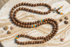 Buddhist Jewellery Yoga Mala – Brown Wooden Tibetan Meditation Mala Beads for Prayer Mala