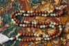 Tiger Eye Rudraksha Mala Necklace – Handmade Prosperity Yoga Japa Mala Beads