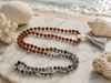 Hand Knotted Rudraksha Agate Yoga Mala | Meditation Prayer Beads Necklace