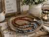 Hand Knotted Rudraksha Agate Yoga Mala | Meditation Prayer Beads Necklace