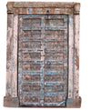 Vintage Carved Door Antique India Garden Teak Door With Frame 83x57