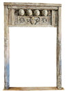 Antique Indian Arch Rustic Carved Old World Architectural Doorway