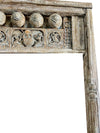 Antique Indian Arch Rustic Carved Old World Architectural Doorway 95x64