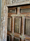 Antique Indian Arch Rustic Carved Old World Architectural Doorway 95x64