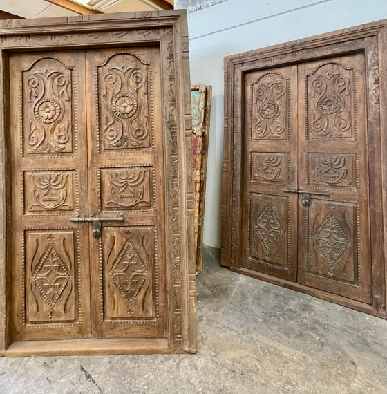 Antique Authentic Doors with Frame Rustic Farmhouse Exterior Door
